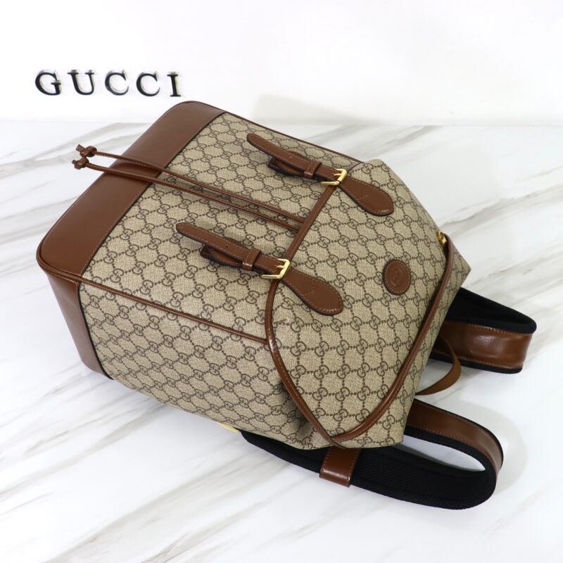 Replica Gucci Interlocking Double G Backpack Beige - top-rated replica designer bag