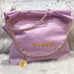 Replica CHANEL 22 Small Handbag Purple - Best Fake Designer Bags