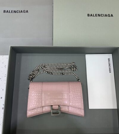 Replica Balenciaga Hourglass On Chain Pink - Best Fake Designer Bags