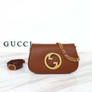 Replica Gucci Blondie Leather Brown - top-tier luxury replica shoulder bag