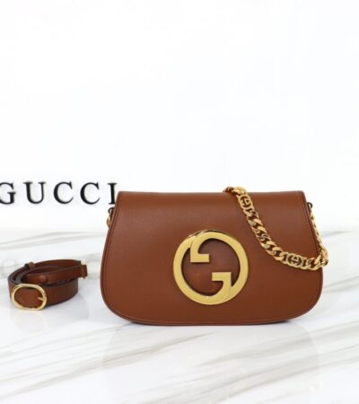 Replica Gucci Blondie Leather Brown - Best Fake Designer Bags