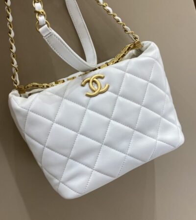Replica CHANEL 22s Rhinestone Hobo White - Best Fake Designer Bags