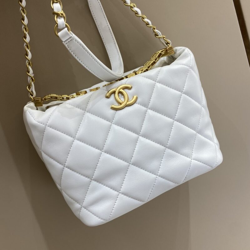 Replica CHANEL 22s Rhinestone Hobo White - Best Fake Designer Bags
