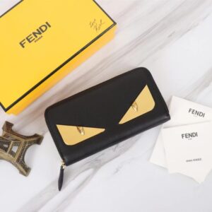 Replica Fendi Yellow Eyes Wallet - Best Fake Designer Bags