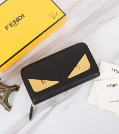 Replica Fendi Yellow Eyes Wallet - Best Fake Designer Bags