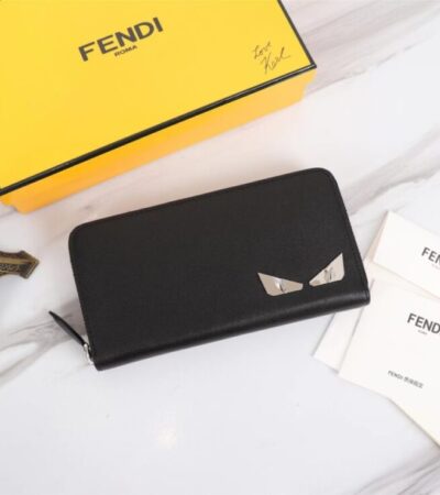 Replica Fendi Grey Eyes Wallet - Best Fake Designer Bags