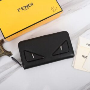 Replica Fendi Black Eyes Wallet - Best Fake Designer Bags