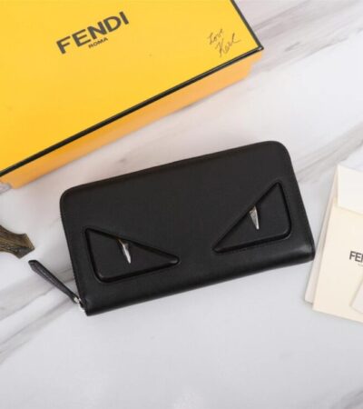 Replica Fendi Black Eyes Wallet - Best Fake Designer Bags