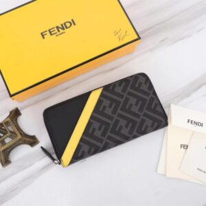 Replica Fendi FF Black Wallet - Best Fake Designer Bags
