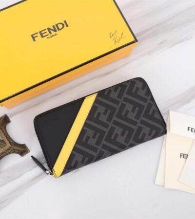 Replica Fendi FF Black Wallet - Best Fake Designer Bags