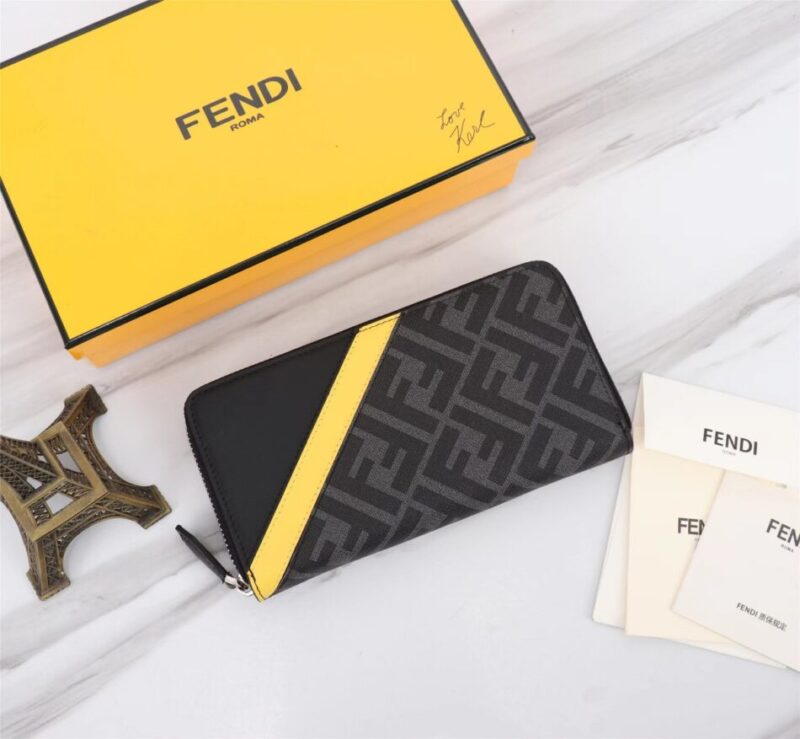 Replica Fendi FF Black Wallet - Best Fake Designer Bags