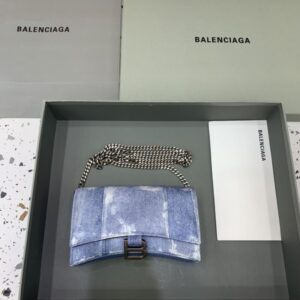 Replica Balenciaga Hourglass On Chain Denim - Best Fake Designer Bags