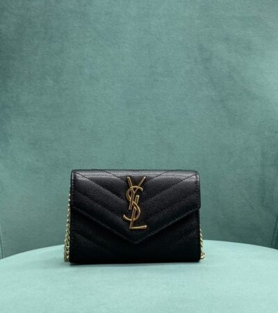 Replica Yves Saint Laurent Chain Wallet Black - Best Fake Designer Bags