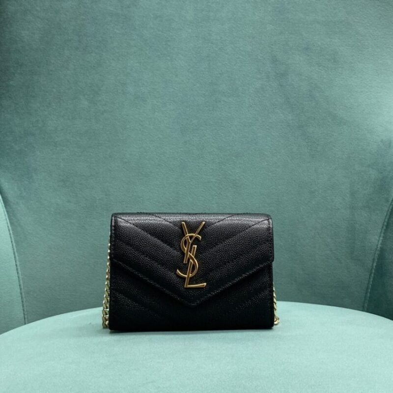 Replica Yves Saint Laurent Chain Wallet Black - Best Fake Designer Bags