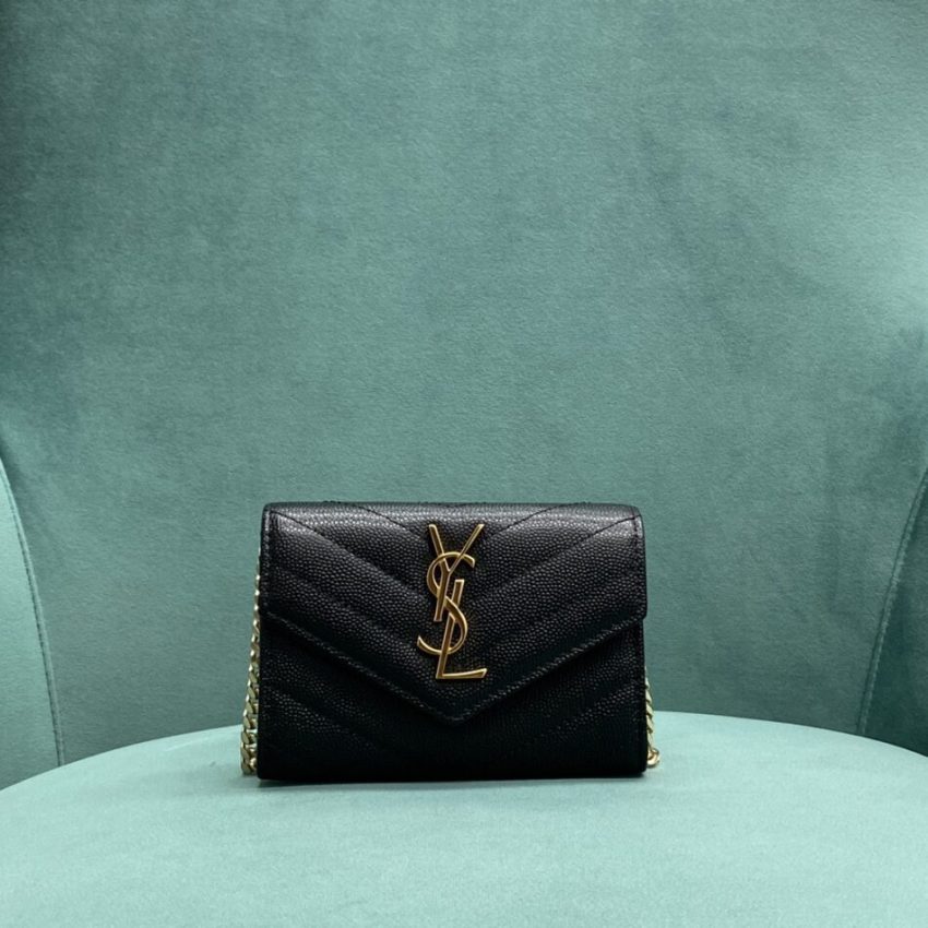 Replica Yves Saint Laurent Chain Wallet Black - Best Fake Designer Bags