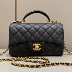 Replica CHANEL CF 20 cm Handle Black - Best Fake Designer Bags