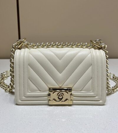 Replica CHANEL Le Boy Small Ivory - Best Fake Designer Bags