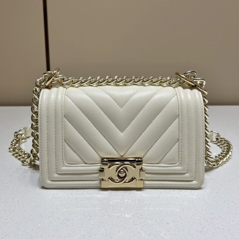 Replica CHANEL Le Boy Small Ivory - Best Fake Designer Bags