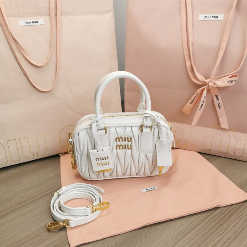 Replica Miu Miu Arcadie Small White - Best Fake Designer Bags