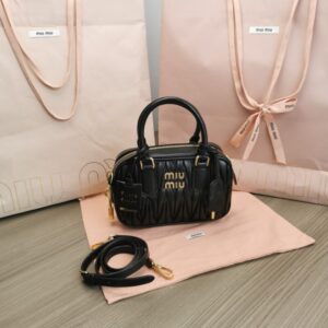 Replica Miu Miu Arcadie Small Black - Best Fake Designer Bags