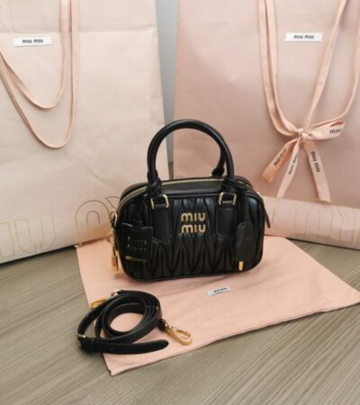 Replica Miu Miu Arcadie Small Black - Best Fake Designer Bags