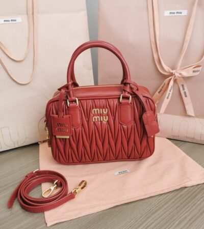 Replica Miu Miu Arcadie Medium Red - Best Fake Designer Bags