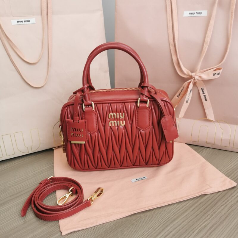 Replica Miu Miu Arcadie Medium Red - Best Fake Designer Bags