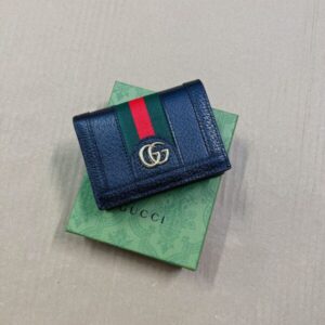 Replica Gucci  Ophidia Compact  Black Wallet - Best Fake Designer Bags