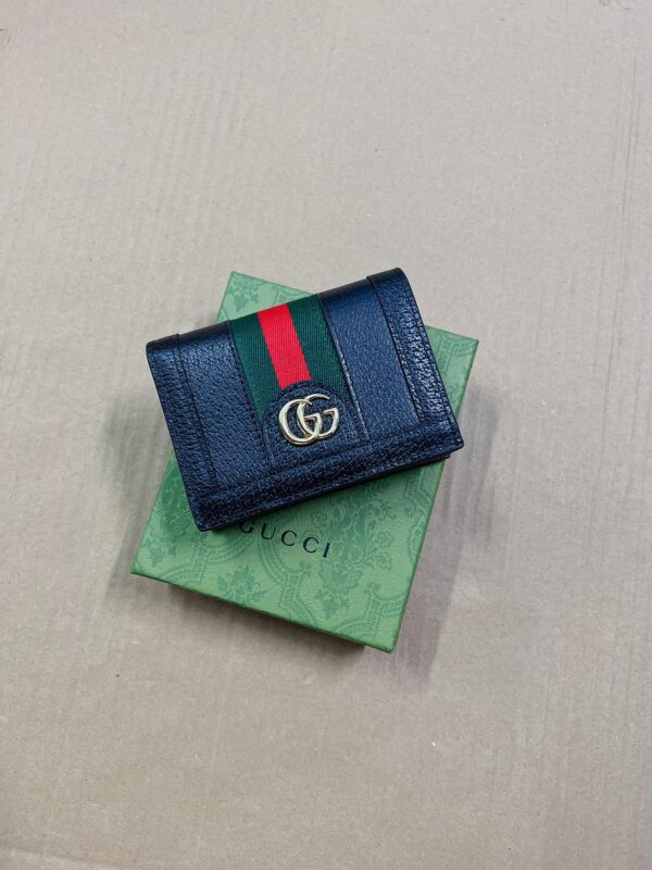 Replica Gucci  Ophidia Compact  Black Wallet - Best Fake Designer Bags