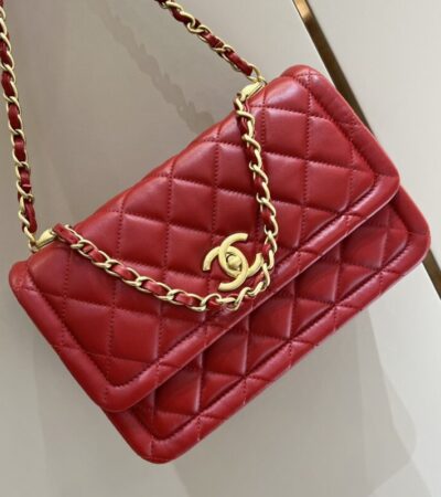 Replica CHANEL Tofu Bag Red - Best Fake Designer Bags