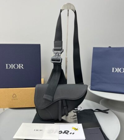 Replica Dior Saddle Bag Full Black Calfskin - Best Fake Designer Bags