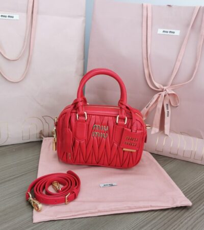 Replica Miu Miu Arcadie Small Red - Best Fake Designer Bags