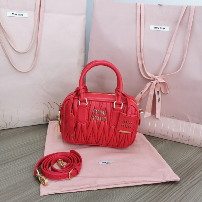 Replica Miu Miu Arcadie Small Red - Best Fake Designer Bags