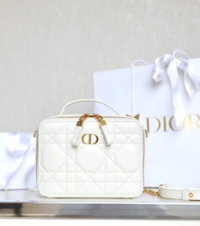 Replica Dior Caro Box Bag White - Best Fake Designer Bags