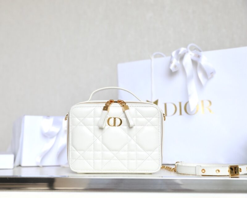 Replica Dior Caro Box Bag White - Best Fake Designer Bags