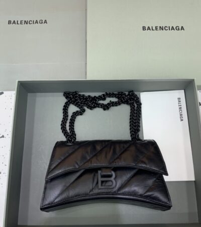 Replica Balenciaga Crush Small Full Black - Best Fake Designer Bags