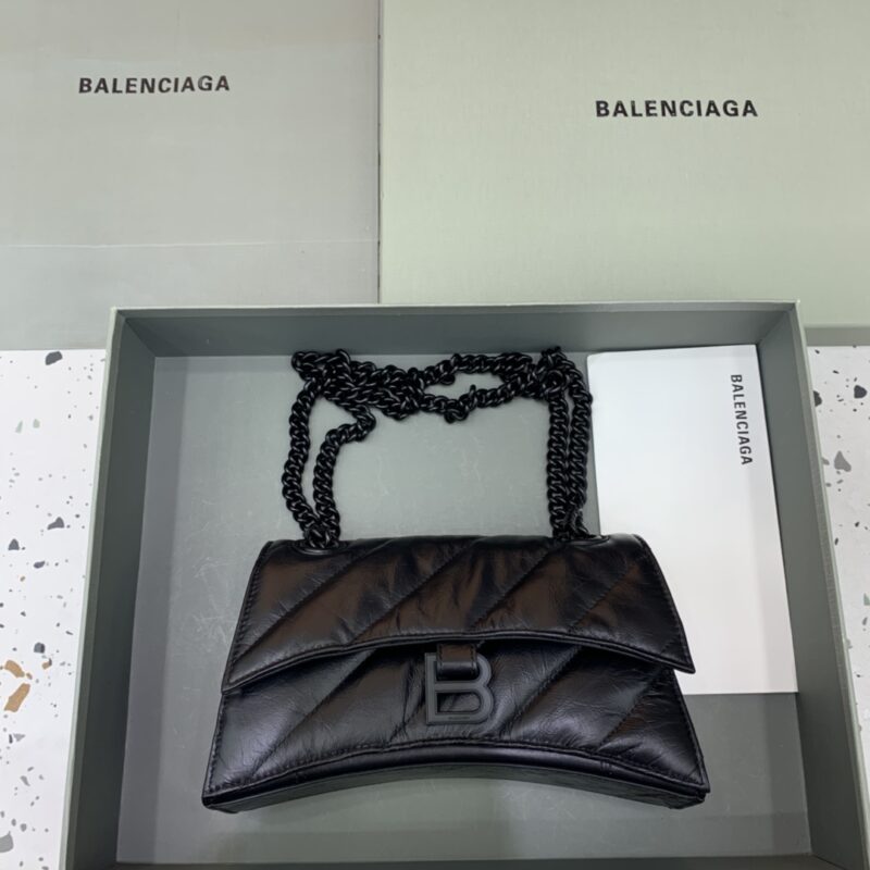 Replica Balenciaga Crush Small Full Black - Best Fake Designer Bags
