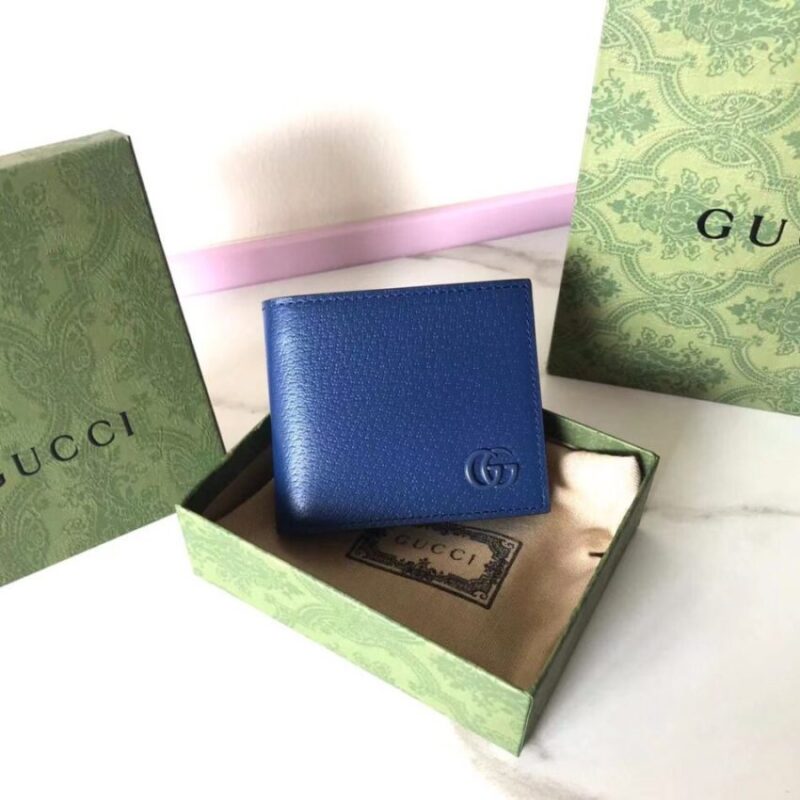 Replica Gucci  Marmont Wallet Blue - Best Fake Designer Bags