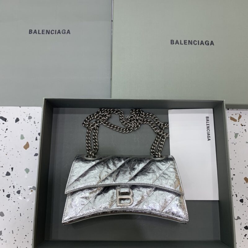 Replica Balenciaga Crush Small Silver - Best Fake Designer Bags