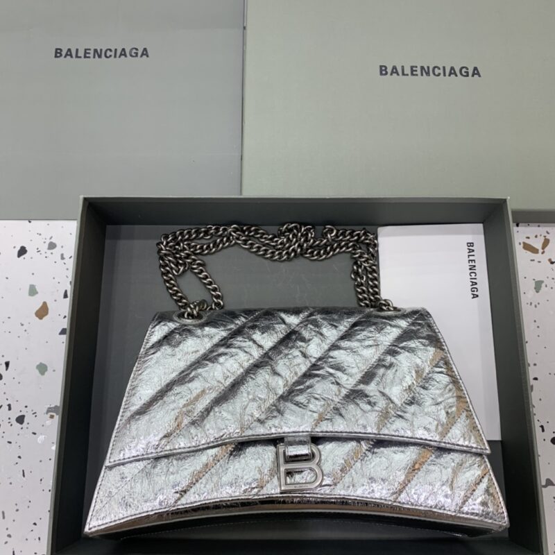 Replica Balenciaga Crush Large Silver - Best Fake Designer Bags