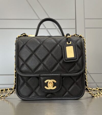 Replica CHANEL Tofu M Bag Black - Best Fake Designer Bags