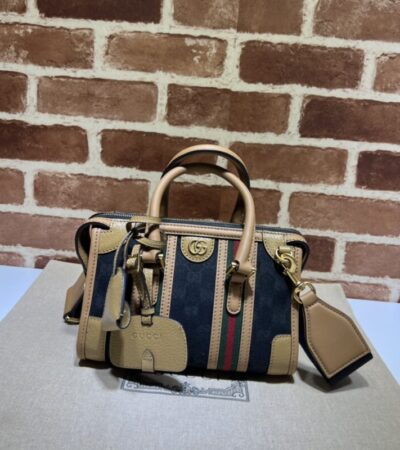 Replica Gucci Bauletto Top Handle Brown - Best Fake Designer Bags