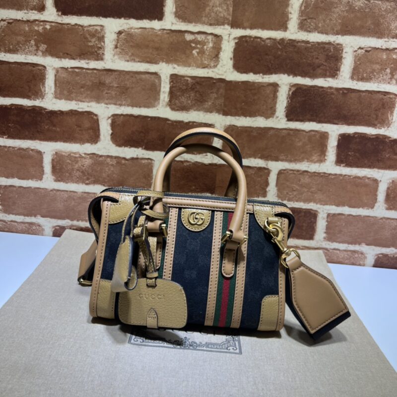 Replica Gucci Bauletto Top Handle Brown - Best Fake Designer Bags