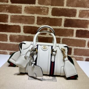 Replica Gucci Bauletto Top Handle White - Best Fake Designer Bags
