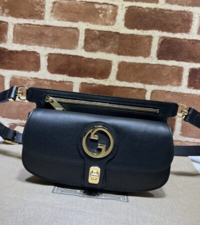 Replica Gucci G Blondie Waist Canvas Black - Best Fake Designer Bags