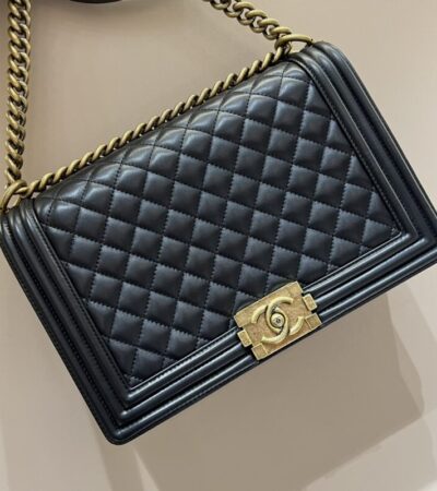 Replica CHANEL Le Boy Large Black - Best Fake Designer Bags
