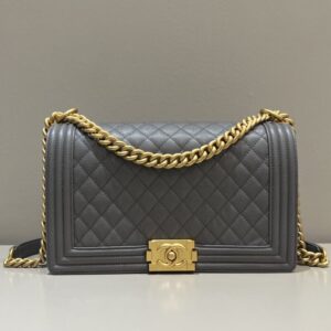 Replica CHANEL Le Boy Large Grey - Best Fake Designer Bags