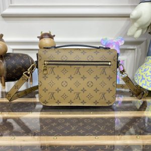Replica Louis Vuitton Pochette Metis Brown Canvas - ultra-realistic fake designer tote