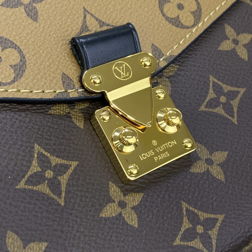 Replica Louis Vuitton Pochette Metis Brown Canvas - high-quality designer bag clone
