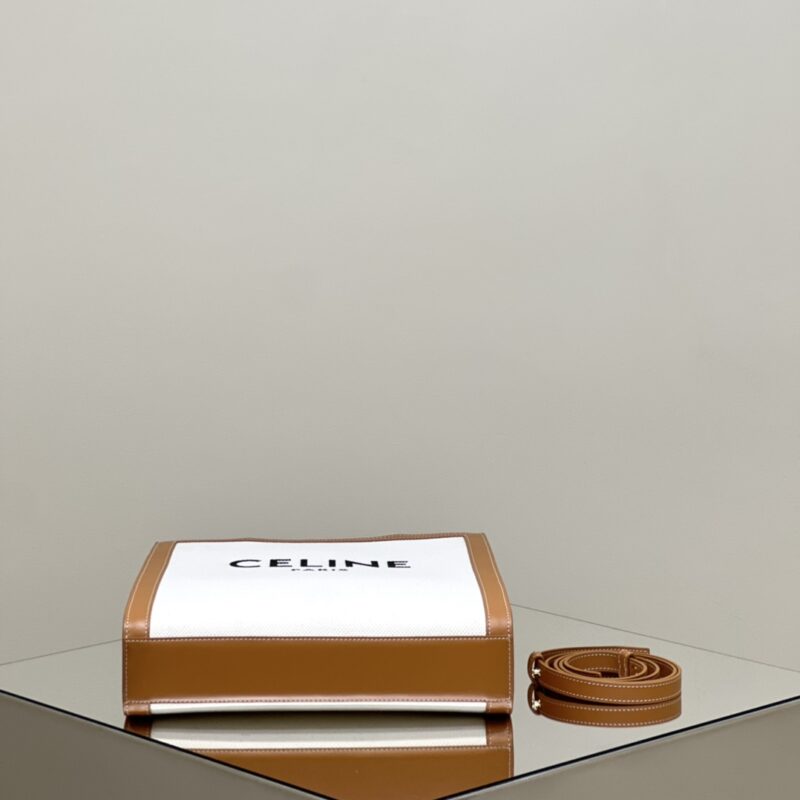 Replica Celine Triomphe Cabas Tote Small White - top-tier luxury replica shoulder bag